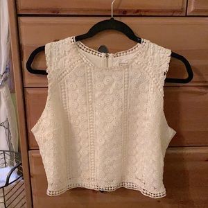 Abercrombie and Finch Lace Crop Top